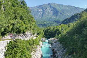 Mediterrane Weinberge von den julischen Alpen bis zur Adria