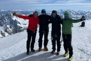Mont Blanc Besteigung mit Ski