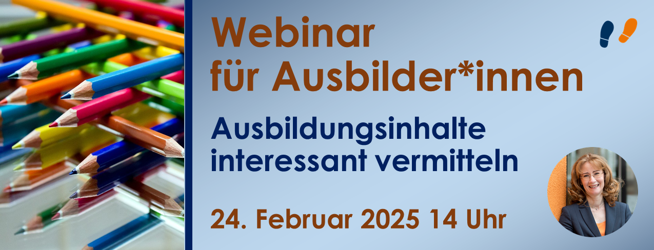 Ausbildungsinhalte interessant vermitteln Webinar für Ausbilder