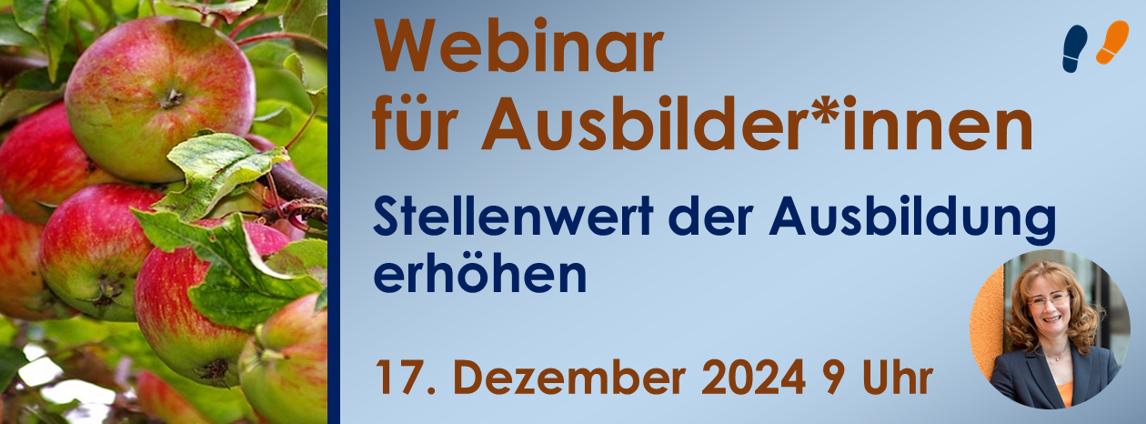 Ausbildungsinhalte interessant vermitteln Webinar für Ausbilder