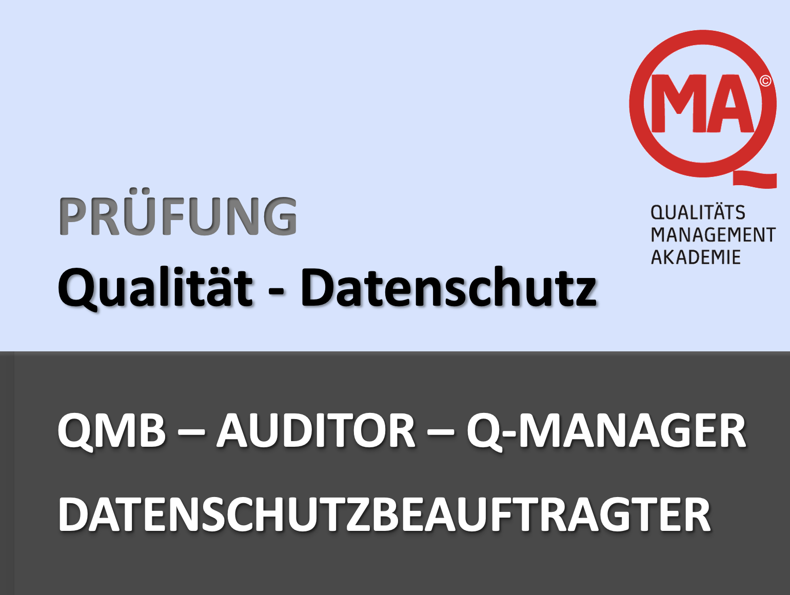 Prüfung - QB - IA - QM - DS