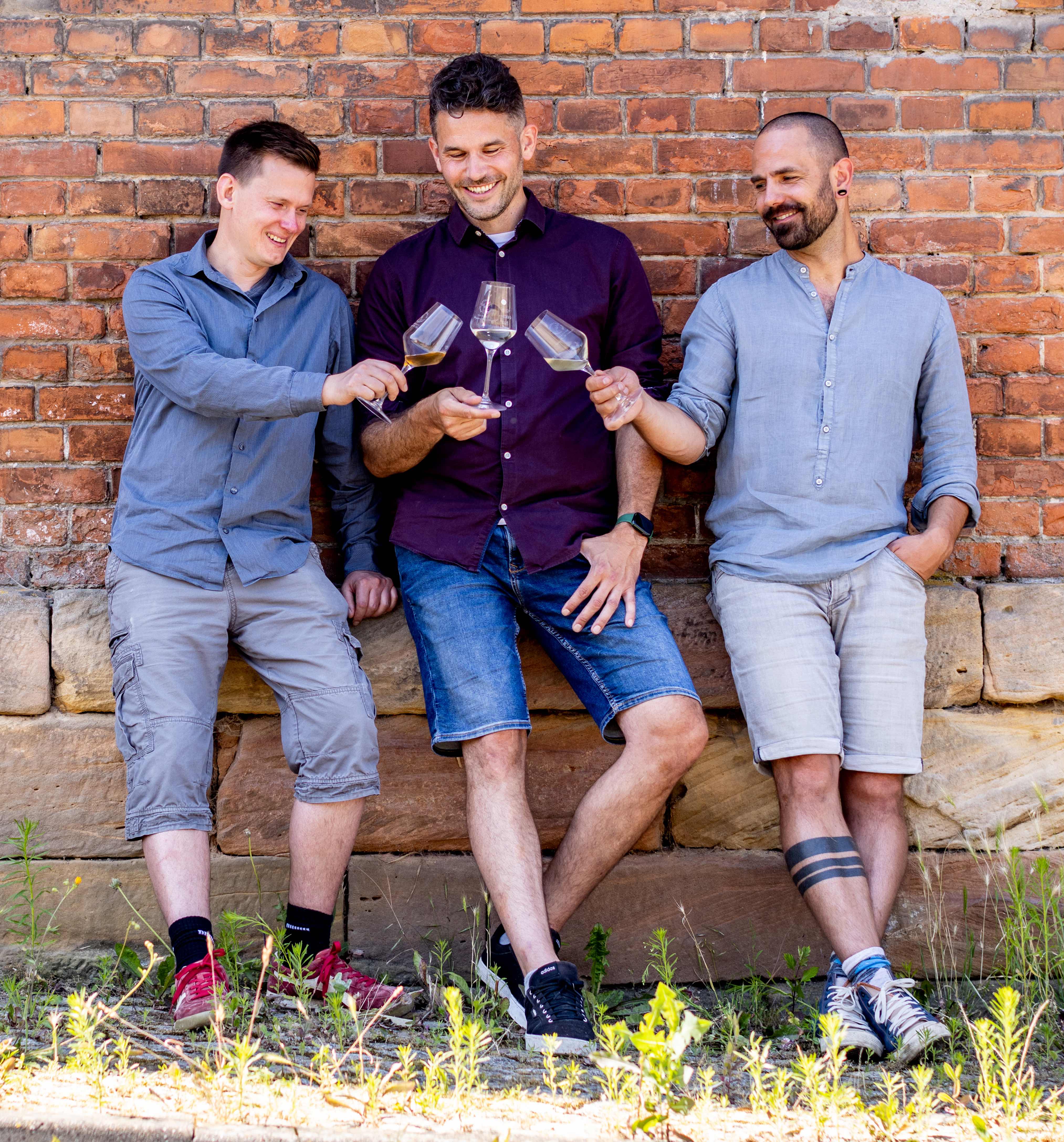 Die Drei vom Weingut Sigmund und Klingbeil