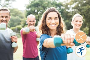 Bild zum Kurs Kraft für den Beckenboden (-Beckenbodenkrafttraining mit Kleingeräten)