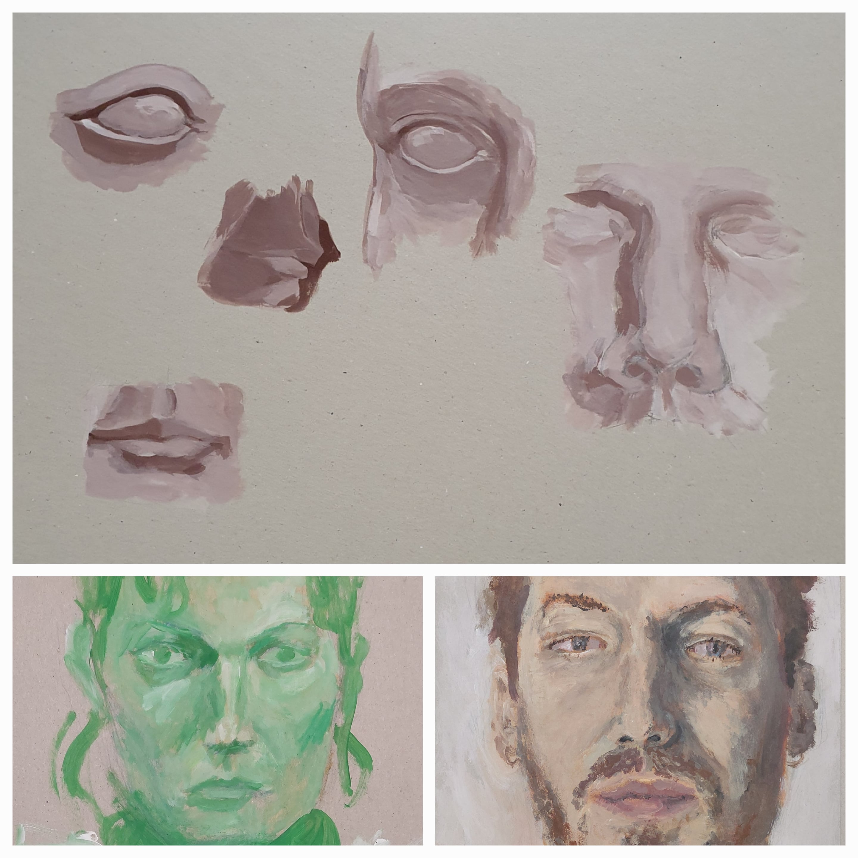 Malkurs Porträt Selbstportrait Kurs Portraitmalerei in Karlsruhe Kaiserpassage 16