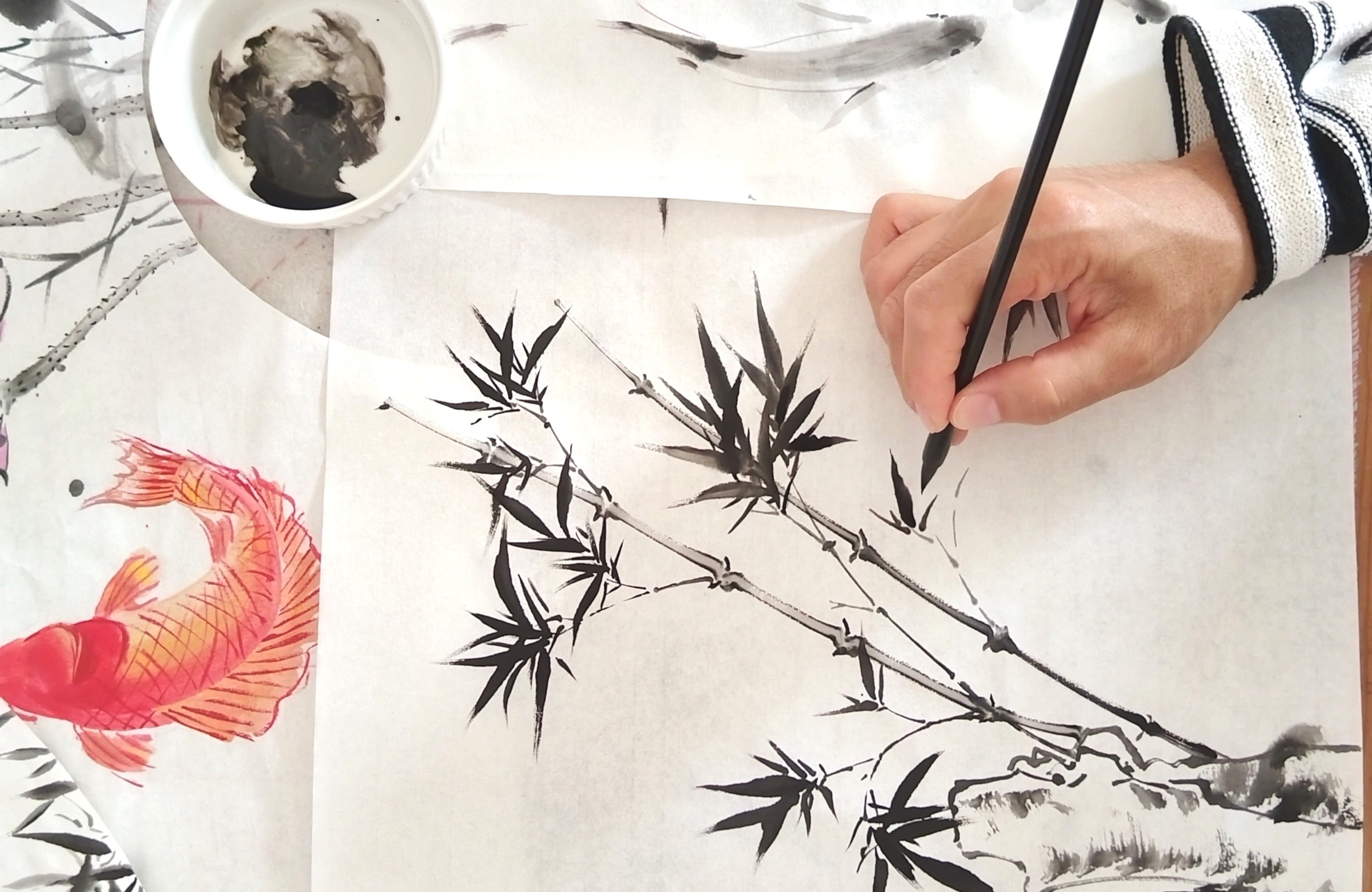 Chinesische Malerei Chinesische Freihandmalerei in Karlsruhe