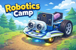 BS | Robotics Camp CuteBot Edition | Age 8-12 | March 30 - April 4